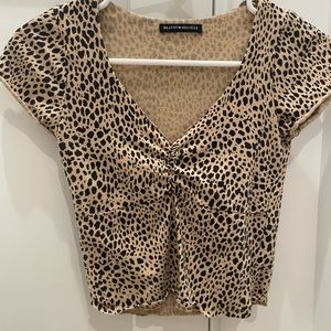 leopard brandy melville top